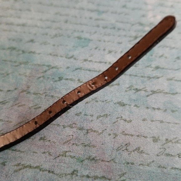 Relisted -Dee name bracelet moon star silver tone black strap buckle - Picture 9 of 15